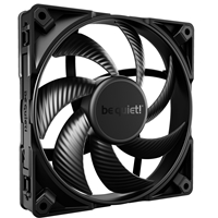 be quiet! Silent Wings Pro 4 PWM Black Fan, 140mm, 2400RPM, 4-Pin PWM Fan Connector, Black Frame, Black Blades, Optimized Fan Blades for the Highest Performance for Radiators &amp; Heat Sinks, 3 Mounting Options, 3 Speed Switch