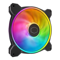 Cooler Master 140mm Cooler Master MasterFan MF140 Halo2, 7 Blade, PWM, Addressable RGB LEDs, Single Fan Pack