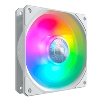 Cooler Master 120mm Cooler Master SickleFlow 120 ARGB White, 7 Blade, PWM, Addressable RGB LEDs