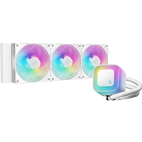 DeepCool LE360 V2 White 360mm Liquid CPU Cooler, Triple 120mm ARGB Fans, Anti-Leak Tech, Quiet High-Performance Pump, Compatible with Intel &amp; AMD Sockets