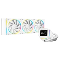 DeepCool LM360 Liquid CPU Cooler with 2.4" IPS Display, 360mm AIO, Triple 120mm ARGB Fans, Anti-Leak Technology, PWM Pump, Intel LGA 1851/1700 &amp; AMD AM5 Compatible, White