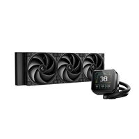 DeepCool Spartacus 360 AIO Liquid CPU Cooler, 360mm Radiator, 3 x 120mm PWM Fans, 3.4" LCD Display Pump, ARGB Lighting, Intel LGA1851/1700 &amp; AMD AM5/AM4, Black