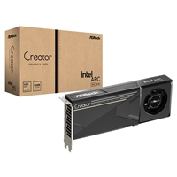 ASRock Intel ARC Pro B70 Creator 32GB Professional Graphics Card, 256 XMX Engines, Single Fan, 4x DisplayPorts