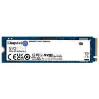 Kingston NV2 (SNV2S/1000G) 1TB, NVMe M.2 Interface, PCIe 4.0, 2280 SSD, Read 3500 MB/s, Write 2100 MB/s, 3 Year Warranty