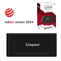 Kingston XS1000 1TB Portable External SSD, 1050MB/s Read, 1000MB/s Write, USB 3.2 Gen 2, 5 Year Warranty