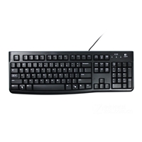 Logitech K120 Wired Keyboard for Windows, USB Plug-and-Play, Full-Size, Spill-Resistant, Curved Space Bar, Compatible with PC and Laptop, QWERTY UK English Layout, Black