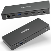 Plugable UD-MSTH2 USB-C Dual HDMI 4K 65W USB-C PD Driverless Docking Station
