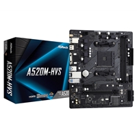 ASRock A520M-HVS AMD Socket AM4 Micro ATX VGA/HDMI M.2 USB 3.2 Gen1 Motherboard