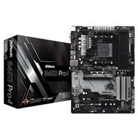 ASRock B450 Pro4 AMD Socket AM4 ATX VGA/HDMI/DisplayPort DDR4 USB C 3.1 Motherboard