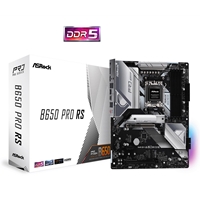 ASRock B650 PRO RS Motherboard, AMD Socket AM5 Ryzen, ATX Form Factor, DDR5, 14+2+1 Phase Power Design, 1x PCIe 4.0 x16, 1x PCIe 3.0 x 16, SATA3, USB 3.2, 6x USB 2.0, LAN, HDMI