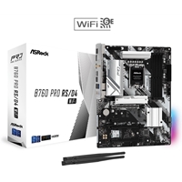 ASRock B760 PRO RS/D4 WIFI, Intel B760, Socket 1700, ATX, 4 DDR4, HDMI, DP, Wi-Fi 6E, 2.5G LAN, PCIe4, 2x M.2, RGB Motherboard