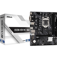 ASRock H510M-HDV/M.2 SE Motherboard, Intel Socket 1200, Supports Intel 10th/11th Gen Processors, Micro ATX, HDMI/DVI-D, USB 3.2 Gen1