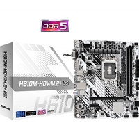 ASRock H610M-HDV/M.2+ D5, Intel 12th and 13th ,DDR5, SATA3, USB 3.2 Gen1