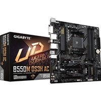 Gigabyte B550M MicroATX Motherboard with Pure Digital VRM Solution, PCIe 4.0 x16 Slot, Dual PCIe 4.0/3.0 M.2 Connectors, Intel Dual Band 802.11ac WIFI, Realtek GbE LAN, Smart Fan 5 with FAN STOP,  RGB FUSION 2.0, Q-Flash Plus