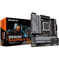 Gigabyte B650M GAMING X AX Motherboard, AMD Socket AM5, Micro ATX, DDR5, 1x PCIe 4.0 x 16, 2x PCIe 4.0 x4, 2.5GbE LAN &amp; Wi-Fi 6E 802.11ax, DisplayPort/HDMI/USB-C