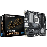 Gigabyte B760M D3HP WIFI6 Intel 1700 Socket Motherboard, Micro-ATX, 4x DDR5 Slots, 2x M.2 Sockets, GbE LAN, Wi-Fi 6, 1x D-Sub / 1x DisplayPort / 1x HDMI Port