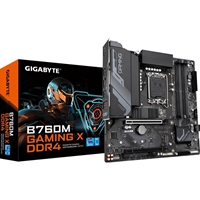 Gigabyte B760M GAMING X DDR4 Motherboard, Intel Socket 1700, 12th/13th Gen, 1x PCIe 4.0 x16, 2 x PCIe 4.0 M.2, Micro ATX, Front USB Type-C, 2.5GbE LAN, HDMI, DisplayPort, Smart Fan 6, Q-Flash Plus