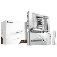 Gigabyte B850 AORUS STEALTH ICE AMD AM5 Socket Motherboard, ATX, 4x DDR5 Slots, 3x M.2 Socket, Fitted I/O Shield, 5GbE LAN, Wi-Fi 7, 1x HDMI Port