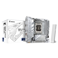 Gigabyte B860I AORUS PRO ICE Intel 1851 Socket Motherboard, Mini-ITX, 2x DDR5 Slots, 2x M.2 Sockets, Fitted I/O Shield, 2.5GbE LAN, Wi-Fi 7, 1x DisplayPort / 1x HDMI Port