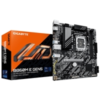 Gigabyte B860M E GEN5 Intel 1851 Socket Motherboard, Micro-ATX, 2x DDR5 Slots, 2x M.2 Sockets, GbE LAN, 1x DisplayPort / 1x HDMI Port