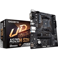 Gigabyte A520M S2H AMD Socket AM4 Micro ATX HDMI/DVI/VGA USB 3.2 Gen1 M.2 Motherboard