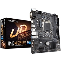 Gigabyte H410M S2H V2 Motherboard, Intel Socket 1200, 10th Gen, Micro ATX, Intel Ultra Durable with GIGABYTE Gaming GbE LAN, PCIe Gen3 x4 M.2, HDMI / DVI-D/ D-Sub Ports for Multiple Display, Anti-Sulfur Resistor, Smart Fan 5