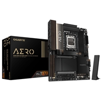 Gigabyte X870E AERO X3D DARK WOOD AMD AM5 Socket Motherboard, ATX, 4x DDR5 Slots, 4x M.2 Sockets, Fitted I/O Shield, 2x 5GbE LAN, Wi-Fi 7, 1x HDMI Port / 2x USB-C (USB4)