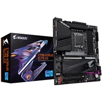 Gigabyte Z790 AORUS ELITE AX DDR5 Motherboard, Intel Socket 1700, 12/13th Gen, 1x PCIe 5.0 x16, 4x PCIe 4.0 x4, 1x PCIe 3.0 x4, USB 3.2 Gen 2x2 Type C, HDMI, DisplayPort, Q-Flash Plus