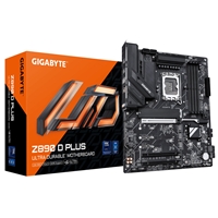 Gigabyte Z890 D PLUS Intel 1851 Socket Motherboard, ATX, 4x DDR5 Slots, 4x M.2 Sockets, Fitted I/O Shield, 2.5GbE LAN, 1x DisplayPort