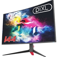 piXL CM24GF5 24 Inch Curved Gaming Monitor, 144Hz/ 165Hz Refresh, Full HD 1920x1080, 5ms Response Time, HDR G-Sync Compatible, FreeSync, DisplayPort, HDMI, VESA Mount