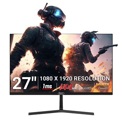 piXL PX27B221S 27 Inch 144Hz Full HD IPS Widescreen Monitor with Speakers, 1920x1080 Resolution, 1ms Response Time, 144Hz Refresh Rate, DisplayPort &amp;amp; HDMI