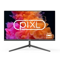 piXL PXD24VH 24 Inch Frameless Monitor, Widescreen, 6.5ms Response Time, 60Hz Refresh Rate, Full HD 1920 x 1280, 16:10 Aspect Ratio, VGA, HDMI, Internal PSU, Speakers, 16.7 Million Colour Support, Black Finish