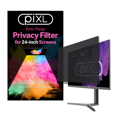 piXL 24-Inch Monitor Security Privacy Screen/ Privacy Filter, Anti-Glare, Anti-Peep, Anti-Static &amp;amp; Blackout