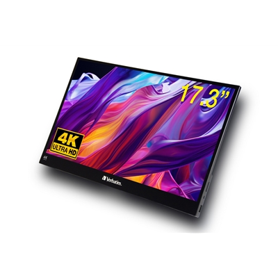 Verbatim (32239) Portable 17.3" Touch Monitor 4K UHD ALU