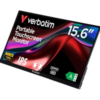 Verbatim Portable 15.6" FHD Touch Monitor ALU, 1920 x 1080 Resolution, 60Hz