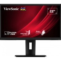 Viewsonic VG2240 22 Inch Full HD Monitor, Widescreen, 60Hz, 5ms, VGA, HDMI, DisplayPort, USB 3.2, Speakers, Height Adjust, Pivot, Swivel