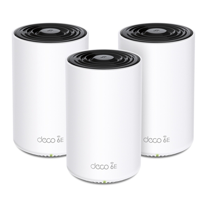 TP-Link Deco XE75(3-pack) AXE5400 Whole Home Mesh Wi-Fi 6E System(Tri-Band), 3 pack
