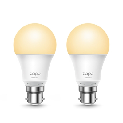 TP-Link Tapo L510B(2-Pack) Dimmable Smart Light Bulb, B22, 2-Pack