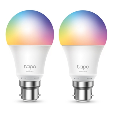 TP-Link Tapo L530B(2-Pack) Smart Wi-Fi Light Bulb, Multicolor, B22, 2-Pack