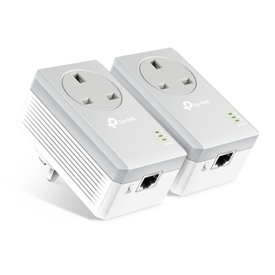 TP-Link TL-PA4010P KIT 600M Powerline AC Pass-through Twin Pack
