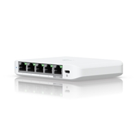 Ubiquiti USW-FLEX-2.5G-5 UniFi Flex 2.5G Ultra Compact 5 Port POE/USB-C Powered Managed Switch