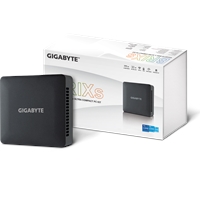 Gigabyte BRIX (GB-BRI5H-1335) Barebone Kit, Intel Core i5-1335U 4.6GHz 10 Core CPU, 2 x DDR4 SO-DIMM Slots, 1 x M.2 2280 Slot, 1x 2.5" SATA Slot Wi-Fi 6 &amp; Bluetooth 5.2
