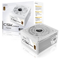 Antec CSK DC 750W White PSU, 80+ Bronze, Fully Wired, Antec's 5-year warranty