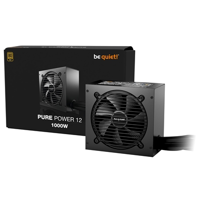 be quiet! 1000W PURE POWER 12, 80 PLUS Gold, ATX 3.1 compliant and PCIe 5.1 compatible,10-year manufacturer&amp;apos;s warranty