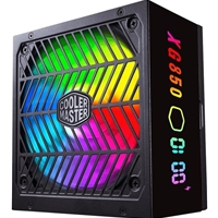 Cooler Master XG850 Plus Platinum PSU (UK) - 80 Plus Platinum (+92% Efficiency) 850W, Fully Modular, Real-Time Display, 100% Japanese Capacitors, 135mm FDB ARGB Fan, Black