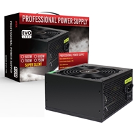 EVO LABS BR600-12BL 600W PSU, 120mm Black Silent Fan with Improved Ventilation, Non Modular, Stable &amp; Reliable, Retail Packaged