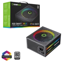 GAMEMAX RGB Smart Platinum 1300W ATX3.0 PSU, 80 PLUS Platinum, Japanese Capacitors, PCIe 5.0, Fluid Dynamic Bearing, 140mm ARGB Fan, Modular