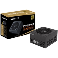 GIGABYTE P850GM 850W PSU, 120mm Smart Hydraulic Bearing Fan, 80 PLUS Gold, Fully Modular, High-Quality Japanese Capacitors, Powerful Single +12V Rail, Ships with UK Plug