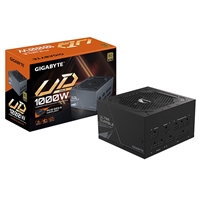 GIGABYTE UD1000GM PG5 1000W PSU, 120mm Smart Hydraulic Bearing Fan, 80 PLUS Gold, Fully Modular, UK Plug, High-Quality Japanese Capacitors, Support for PCIe Gen 5.0 Graphics Cards with High Quality Native 16-pin Cable