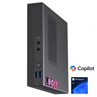 LOGIX 14th Gen Intel i5 10 Core 4.70GHz 1 Litre Mini Business / Security PC for Alarm &amp; Door Entry Systems with 16GB RAM, 500GB NVMe SSD,WiFi BT, Windows 11 Pro, Keyboard &amp; Mouse
